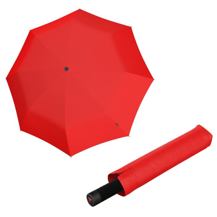 Парасолька Knirps U. 090 Red хутро /складаний /8спіц /D128x38см 