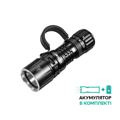 Ліхтар Wurkkos TD07 Type C fast charging port +18350 Battery 1300lm, чорний