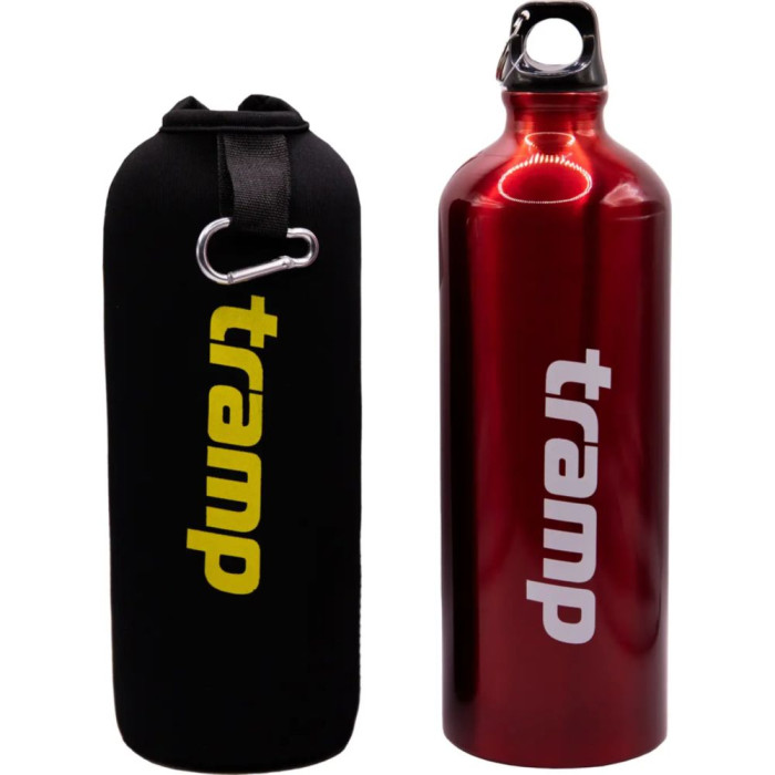 Пляшка у неопреновому чохлі Tramp TRC-032, 1л, червоний 