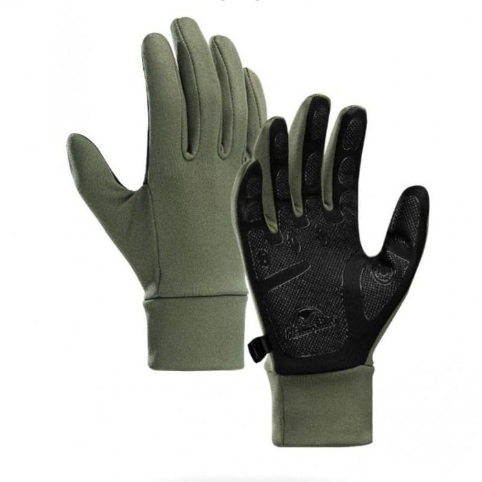 Рукавички трикотажні з покращеним хватом Naturehike NH20FS032, розмір L, оливковий 