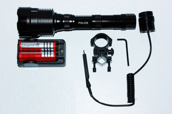 Підстовбурний ліхтар Police Q2880-3T6, сірий XM-L,2700 люмен 