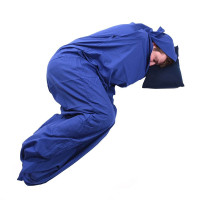 Вкладиш до спальника Trekmates Polycotton Sleeping Bag Liner Mummy TM-006320 navy - O/S - синій