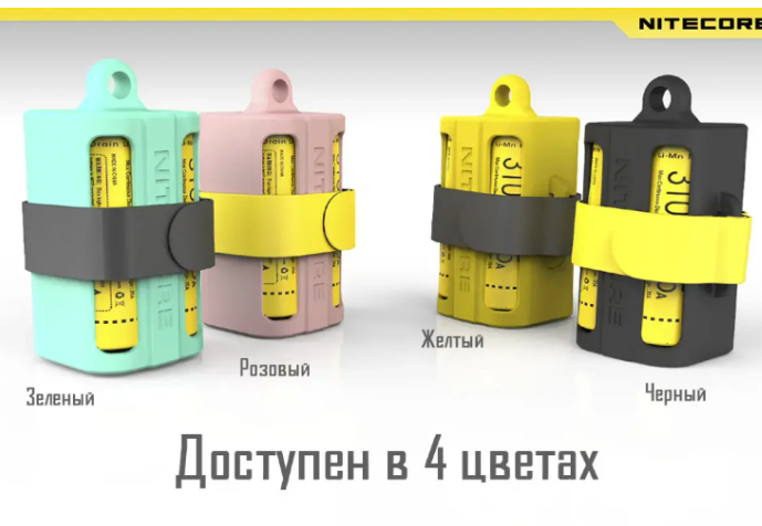 Магазин для акумуляторів, мультизадачний Nitecore NBM40 (4х18650), ментоловий 