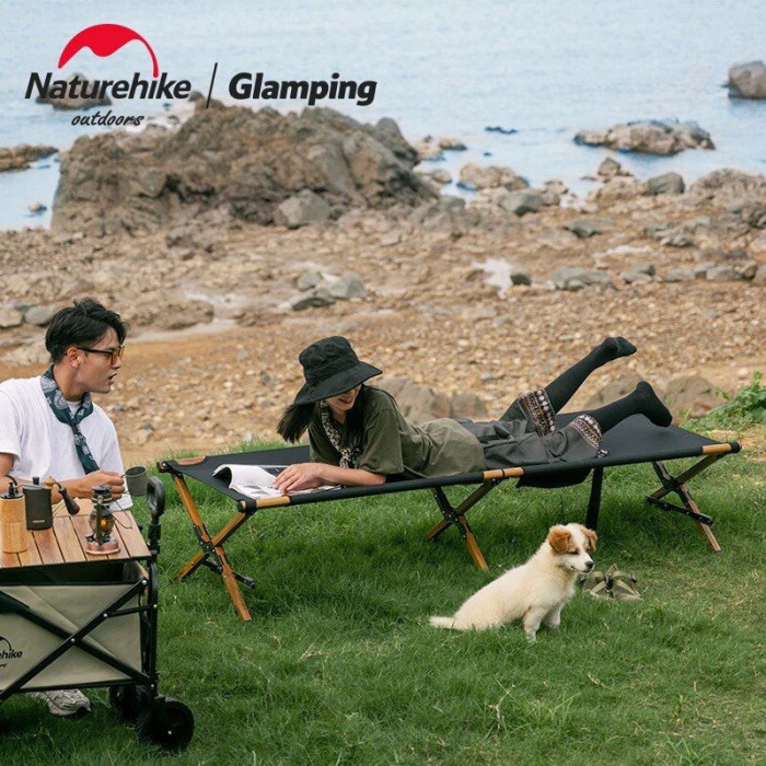 Ліжко складане Naturehike XJC03 NH19X003-C, Поліестер Oxford / алюміній, камуфляж 