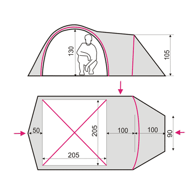Намет Terra Incognita Geos 3 (пісочний) 