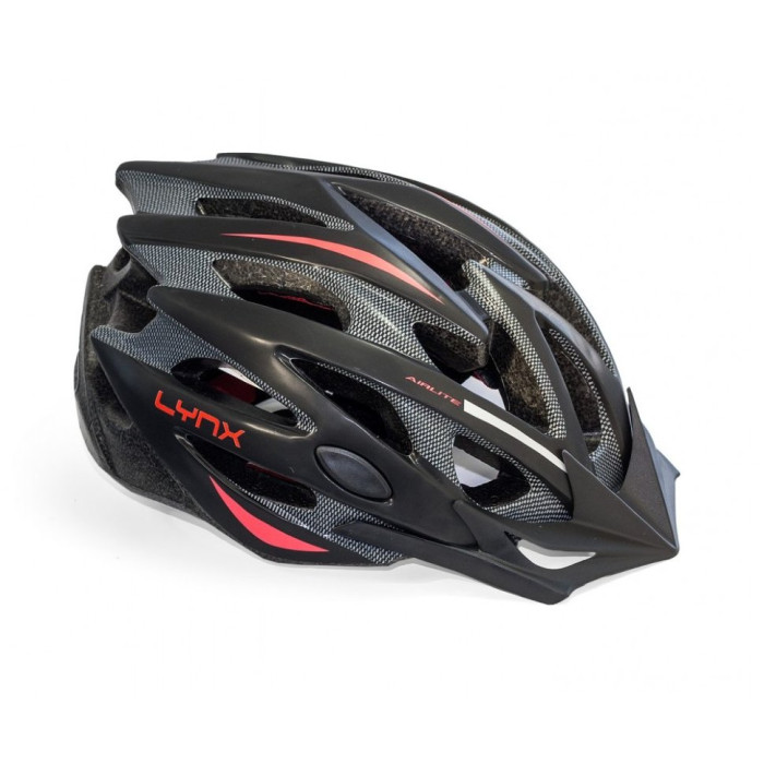 Шолом Lynx Les Gets Black-Red, M (55-58) см 