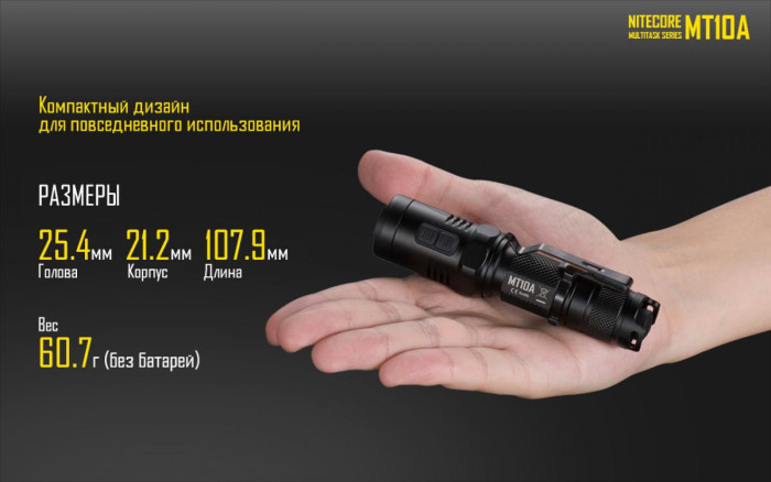 Ліхтар Nitecore MT10A 