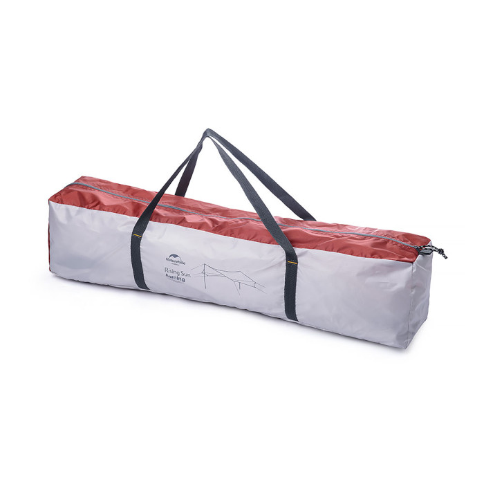 Тент кемпінговий Naturehike 210T polyester 5.2х4.6 м, 1,75 кг orange/grey NH16T013-S 