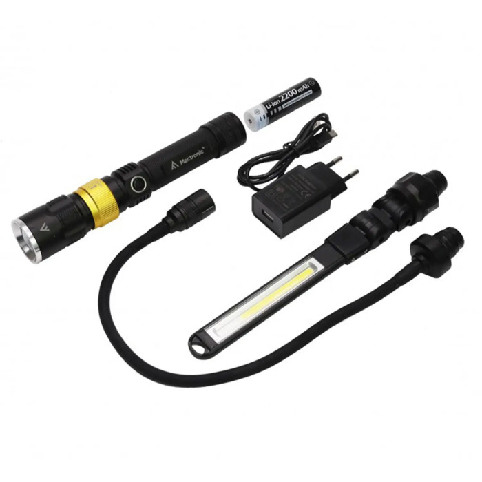 Ліхтар професійний Mactronic Beemer 4 (350 Lm + UV 390 nm) Ultraviolet Focus USB Rechargeable (PWL0021) 