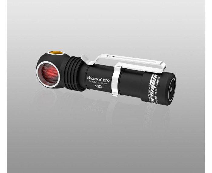 Налобний ліхтар Armytek Wizard WR Magnet USB + 18650 Warm & Red 