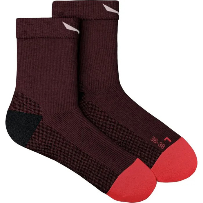 Шкарпетки Salewa MTN TRN AM W QRT SOCK 69031 1570 - 39-41 - бордовий 