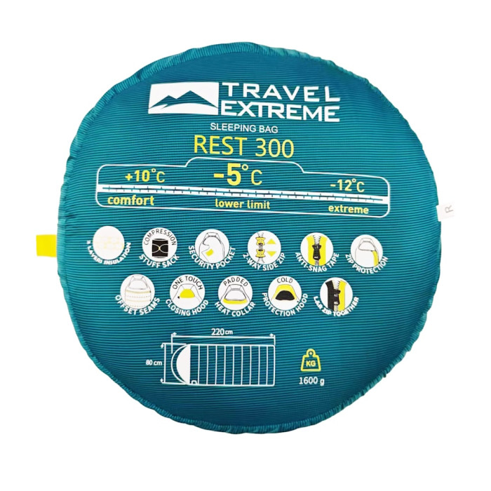 Спальний мішок Travel Extreme REST 300 L 