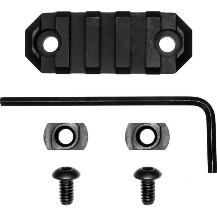 Планка GrovTec для M-LOK на 5 слотів. Weaver/Picatinny 