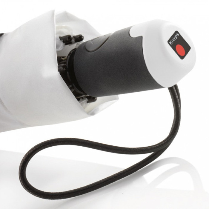 Парасолька Knirps E. 200 White Авто /складаний /8спіц /D97x28см 