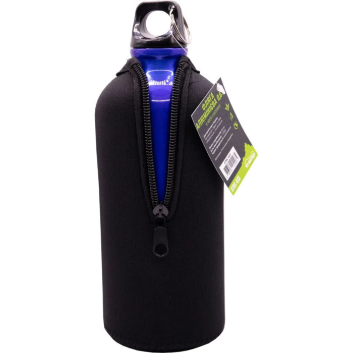 Пляшка у неопреновому чохлі Tramp TRC-033, 0,6 л, синій 