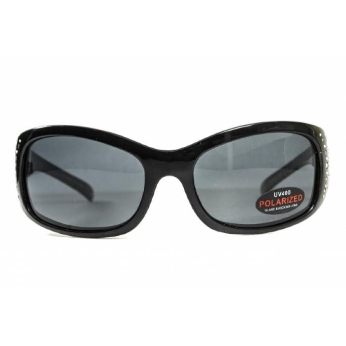 Окуляри BluWater Biscayene Polarized (gray) чорні 