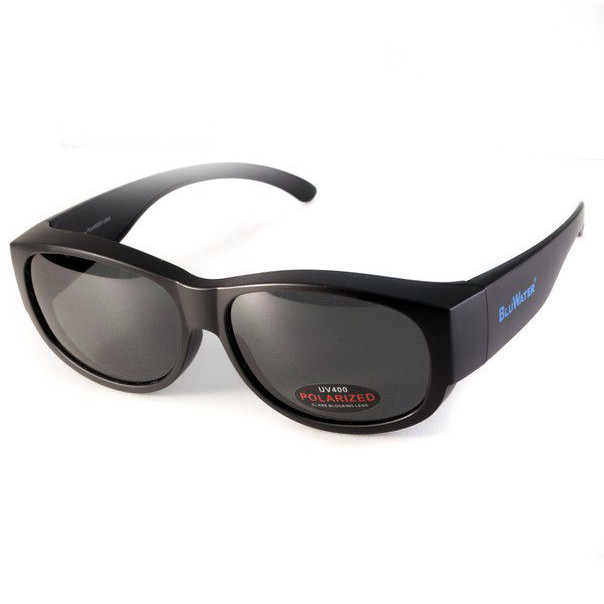 Окуляри BluWater OverBoard Polarized (gray) чорні 