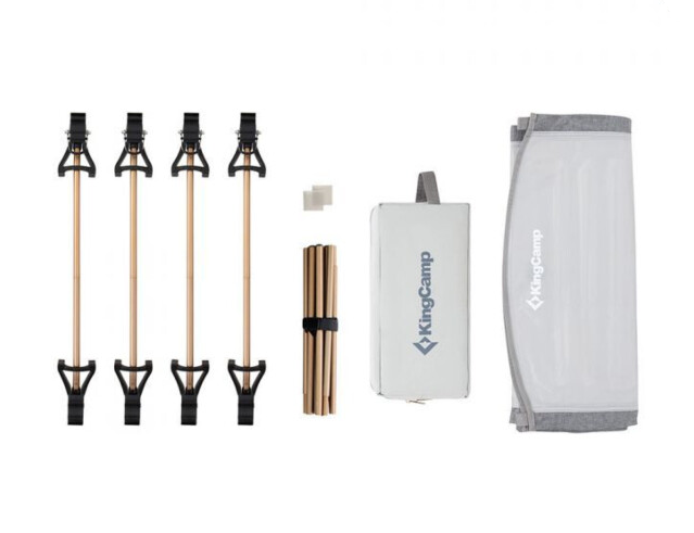 Розкладачка KingCamp Ultralight Air Camping Cot (KC3990) LIGHTGREY 