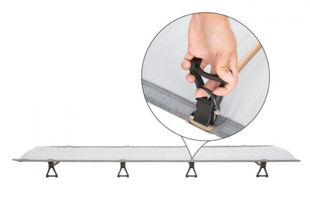 Розкладачка KingCamp Ultralight Air Camping Cot (KC3990) LIGHTGREY 