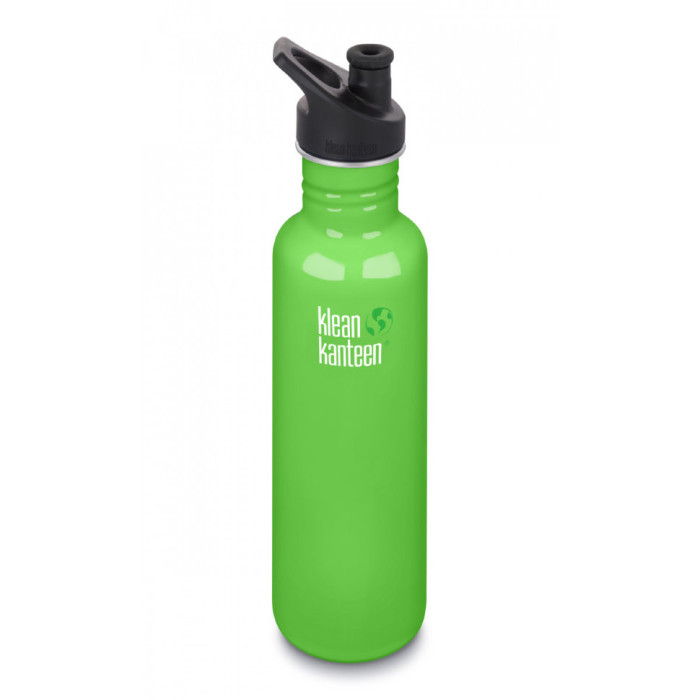 Спортивна пляшка для води Klean Kanteen Classic Sport Cap 800 мл (зелена) 