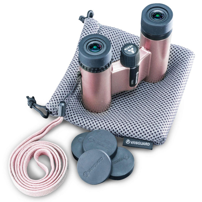 Бінокль Vanguard Vesta Compact 10x21 WP Рожеве золото (Vesta 1021 Rose) 