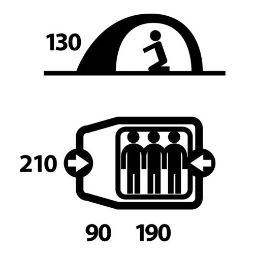 Намет Husky Bonelli 3 (зелений) 