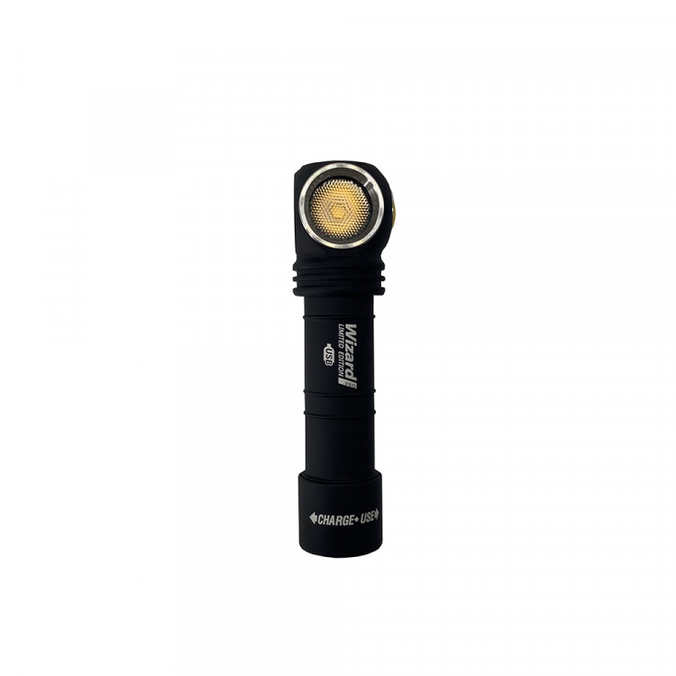 Налобний ліхтар Armytek Wizard Pro Magnet USB + 18650 Nichia LED Warm CRI 