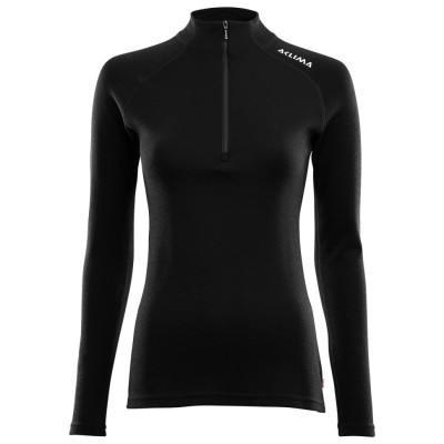 Термокофта жіноча Aclima WarmWool 200 Mock Neck Women Jet Black L