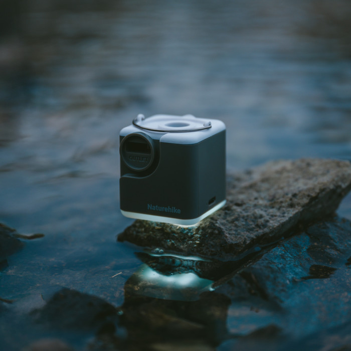 Багатофункціональний повітряний насос-ліхтар Naturehike CNK2550ZM012, зелений 