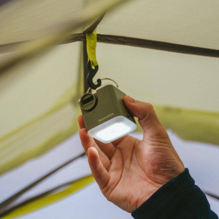 Багатофункціональний повітряний насос-ліхтар Naturehike CNK2550ZM012, зелений 