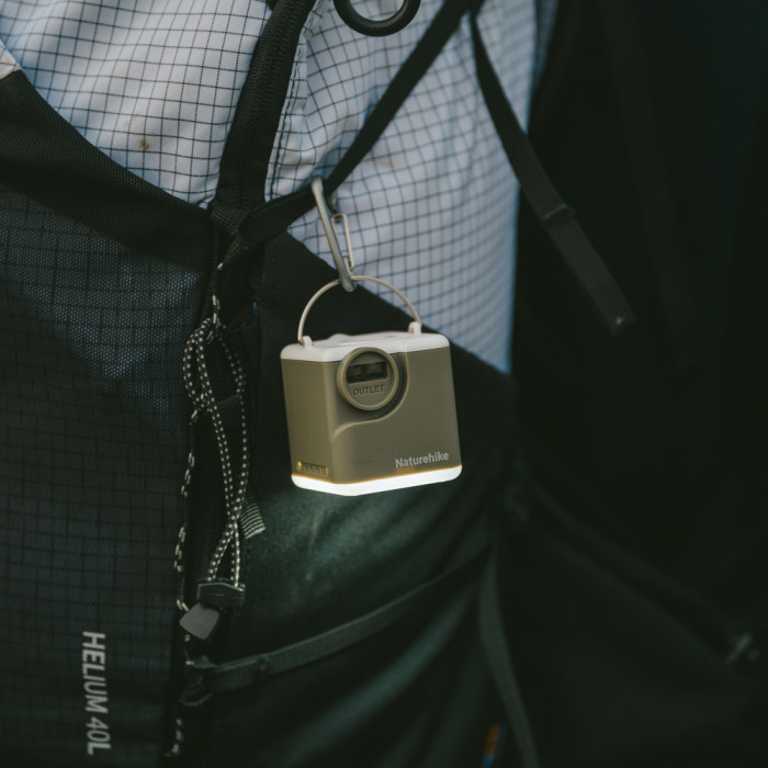 Багатофункціональний повітряний насос-ліхтар Naturehike CNK2550ZM012, зелений 