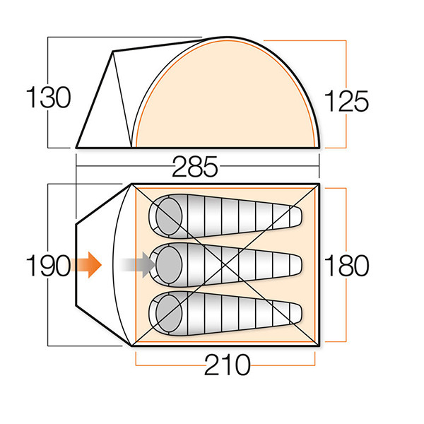 Намет Vango Alpha 300 Herbal 