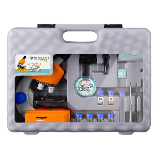 Мікроскоп Bresser Junior 40x-640x Orange (з кейсом) 