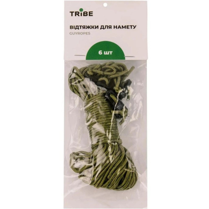 Комплект відтяжок для намету Tribe Guyropes T-AZ-0010-green 
