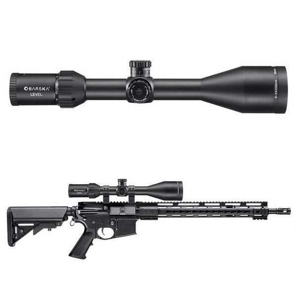 Приціл оптичний Barska Level 6-24x56 (IR MOA R/G) + Rings 