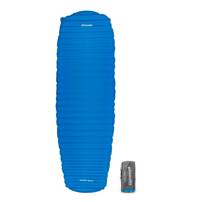 Самонадувний килимок Pinguin Matrix NX, 198x62x3.8см, Petrol Blue (PNG 709360) 