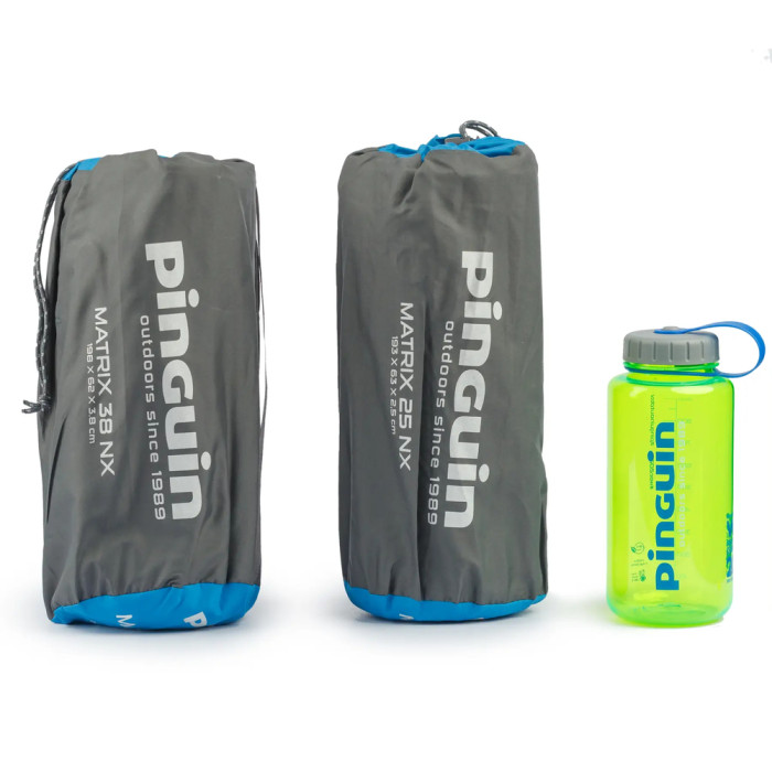 Самонадувний килимок Pinguin Matrix NX, 198x62x3.8см, Petrol Blue (PNG 709360) 