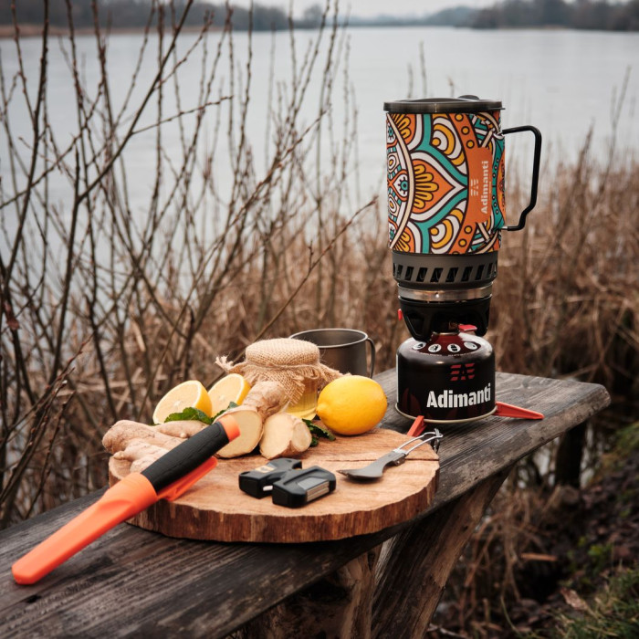 Балон газовий Adimanti, 230 гр, з різьбовим з'єднанням 