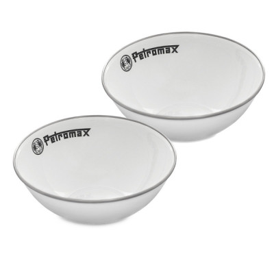 Набір мисок емальованих Petromax Enamel Bowls 1 л Білий (2 шт)