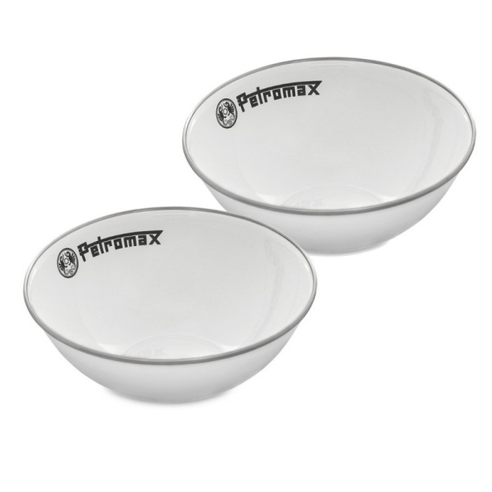 Набір мисок емальованих Petromax Enamel Bowls 1 л Білий (2 шт)