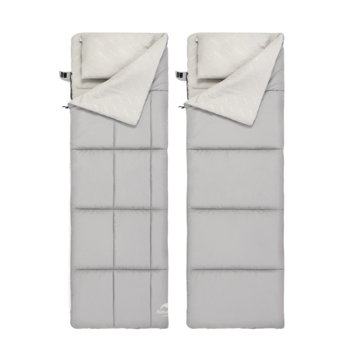 Спальний мішок двомісний Naturehike NH21MSD05, блакитний 