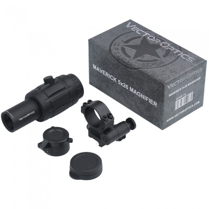 5x оптичний збільшувач Vector Optics Maverick 5x26 w/ Flip Side 