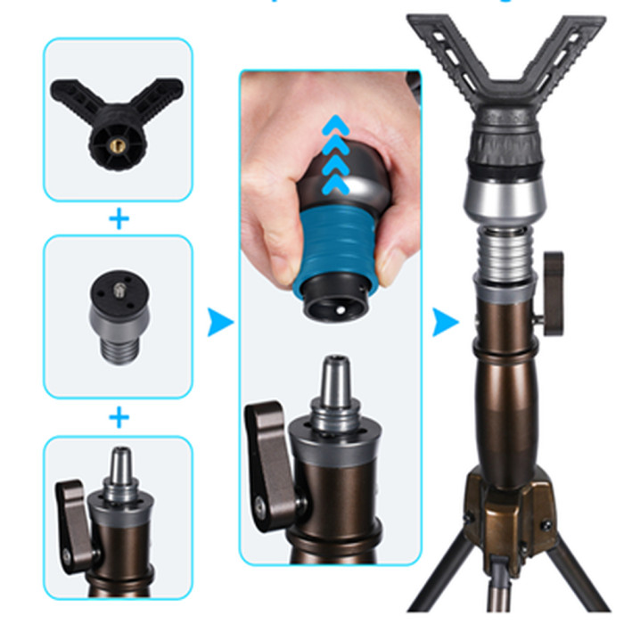 Трипод Fiery Deer DX-GEN7-V-360PRO, висота 186 см 