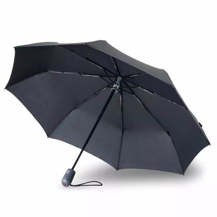 Парасолька Knirps E. 200 Black Авто /складаний /8спіц /D97x28см (Kn95 1200 1001) 