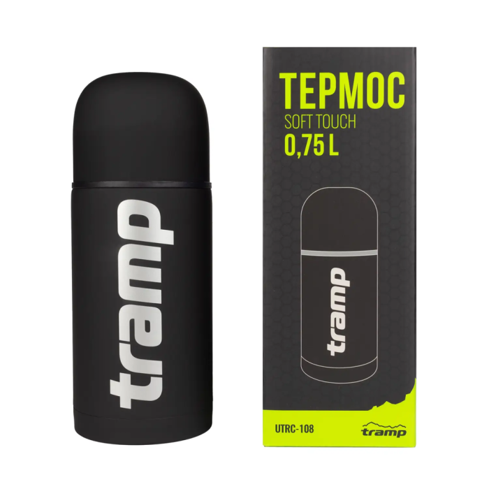 Термос Tramp Soft Touch 0,75 л UTRC-108 black 