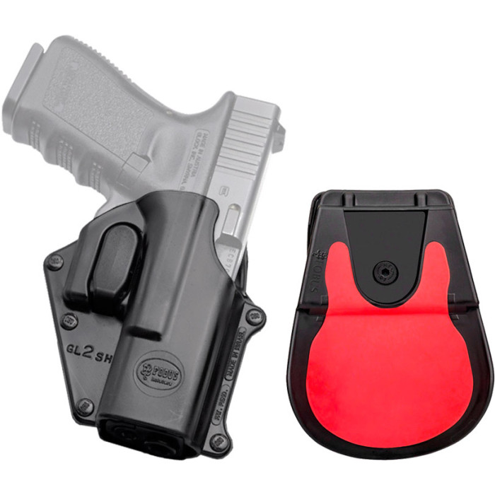 Кобура Fobus Для Glock 17/19 з поясним фіксатором поворотна замок на скобі (GL-2 SH RT) 