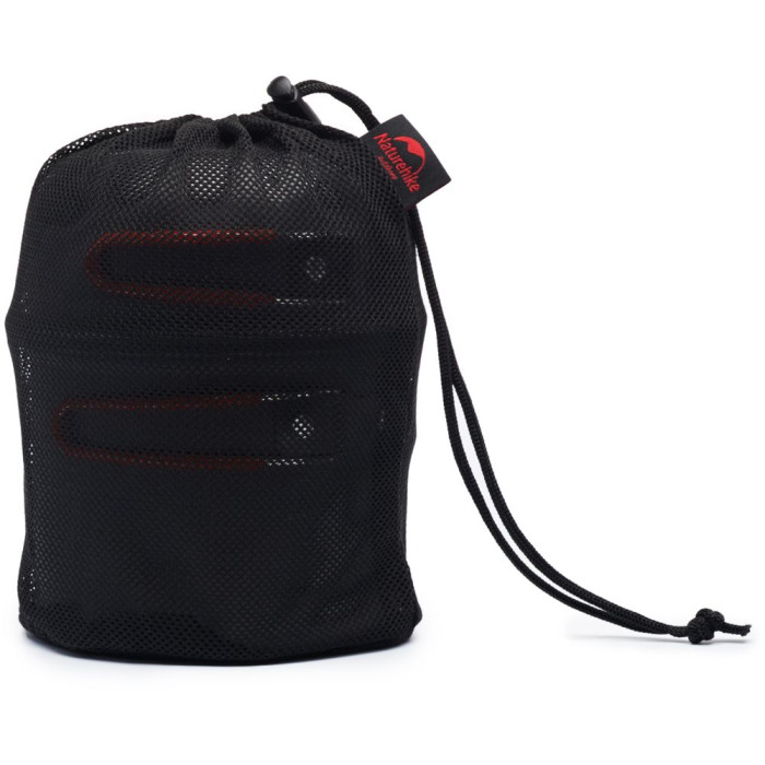 Набір посуду для кемпінгу 4 од. Naturehike NH15T401-G, алюміній 