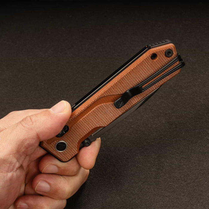 Ніж складаний SRM Rubik 7228B-MN2, коричневий 