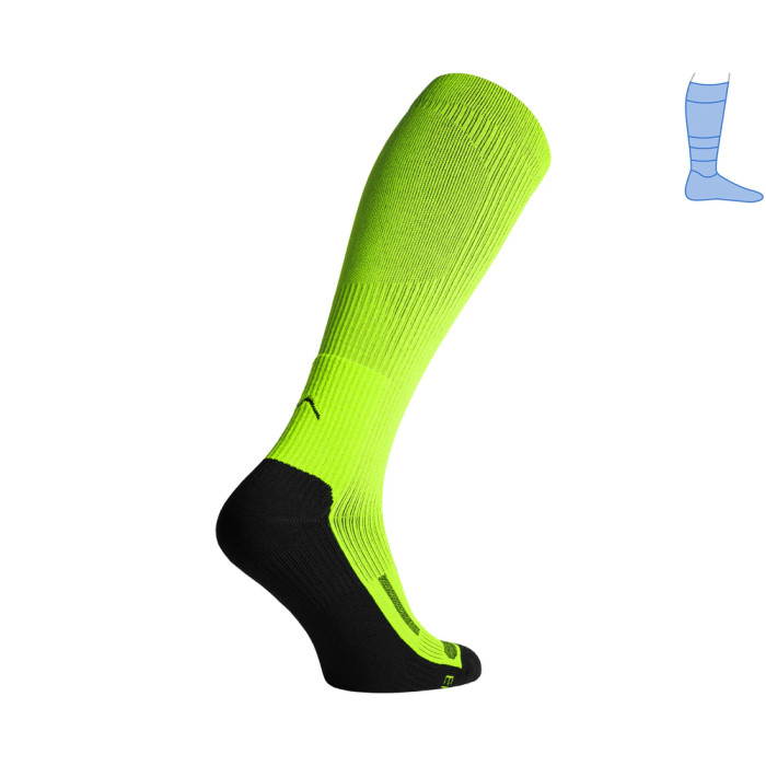 Компресійні гольфи захисні демісезонні Protector LongDry чорно-салатові L 44-47 