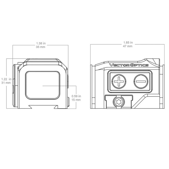 Приціл коліматорний Vector Optics FRENZY PLUS 1X18X22 GENII 